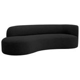 Divã Recamier Orgânico Tokyo 160cm Lado Esquerdo Linho - Amarena Móveis Cor Preto