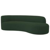 Divã Recamier Orgânico Tokyo 200cm Lado Direito Linho - Amarena Móveis Cor Verde
