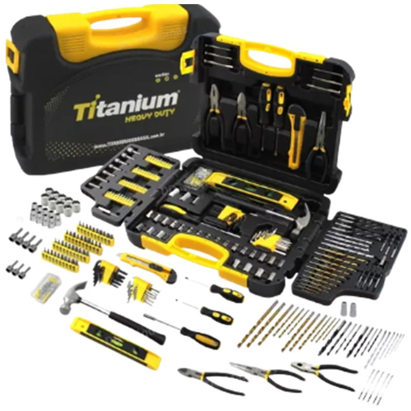 Kit Ferramenta Jogo Titanium De 300 Peças Multiuso - Carrefour