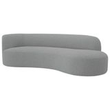Divã Recamier Orgânico Tokyo 200cm Lado Direito Bouclé - Amarena Móveis Cor Cinza