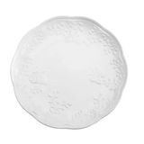 Prato Raso Porcelana New Bone Butterfly 26,5cm Branco Lyor