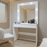 Penteadeira Camarim 180 X 110,3cm Requinte Branco Ab