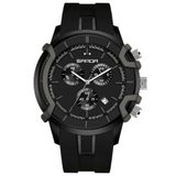 Relógio De Quartzo Masculino Design Esportivo Criativo À Prova D &#39;água Preto
