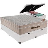 Cama Box Baú Branco E Colchão Airtech Springpocket Molas Ensacadas Queen Ortobom
