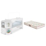 Berço C/cômoda C/colchão Gazin Branco-fdecor