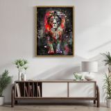 Quadro Decorativo Leão Animal 006 30cmx42cm