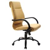 Poltrona Presidente Luxuosa Com Braços Fixo Chief Amarelo