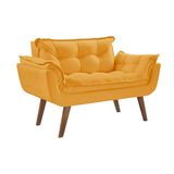 Poltrona Opalla 2 Lugares Pé Palito Amarelo