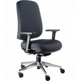 Cadeira Presidente Com Base Cromada Linha New Confort Preto