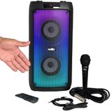 Caixa De Som Karaokê Imenso X45 200rpu Ipx4 Com 1 Mic Rgb