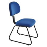 Cadeira Secretária Base Fixa Trapézio Linha Robust Azul
