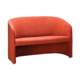 Sofá Recepção De Escritório Linha Recepção Blenda Vermelho