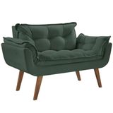 Poltrona Opalla 2 Lugares Base Palito Verde