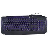 Teclado Usb Gamer Hercules Com Multimidia Led 3 Cores Cabo U
