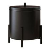 Lixeira Cesto De Lixo Para Banheiro Cozinha Level Preto