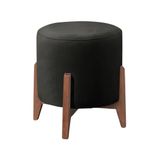 Puff Banqueta Decorativo Redondo Sala Estar Marrocos Suede