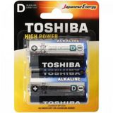 Pilha Alcalina D 1,5v Lr20gcp Toshiba (cartela Com 2 Unid.) - Cxf / 10