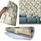 Papel De Parede Kit Com 5 Adesivo Tijolo