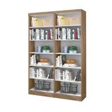 Livreiro Multiuso Carvalho/branco Kit Com 2 - Fdecor