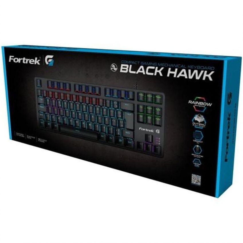 Teclado Gamer Mecânico Black Hawk Compact Fortrek - imagem 2
