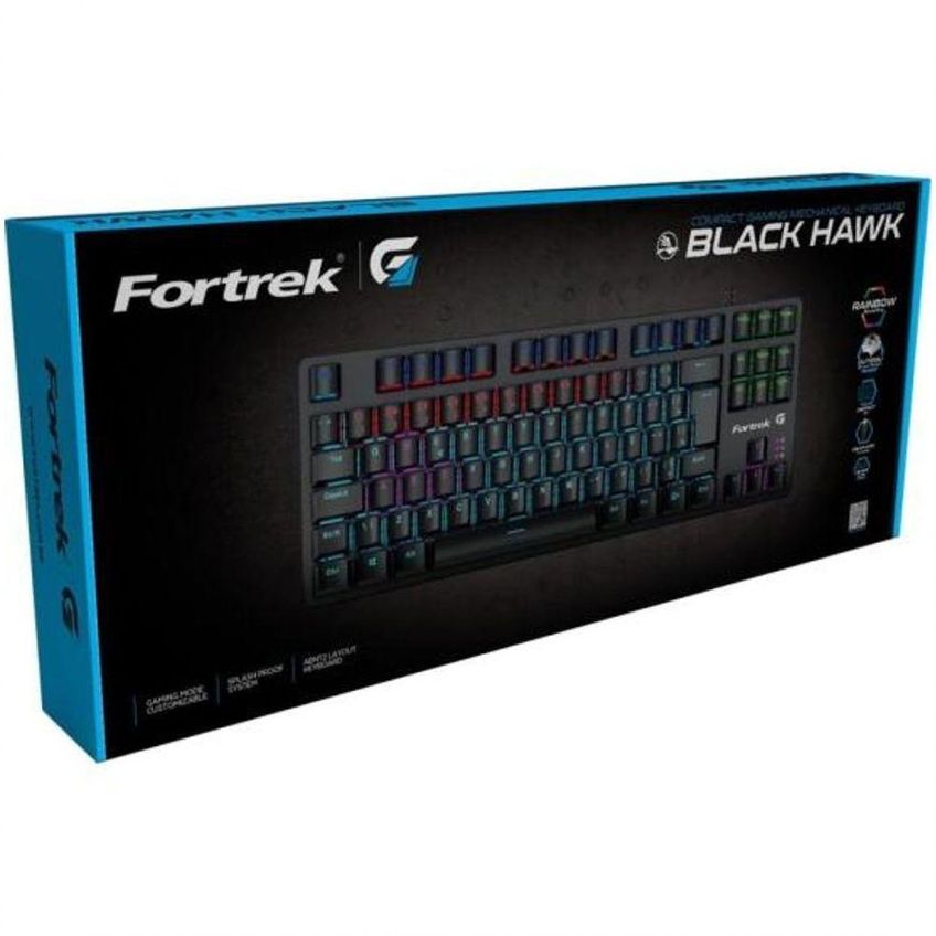 Teclado Gamer Mecânico Black Hawk Compact Fortrek - imagem 3