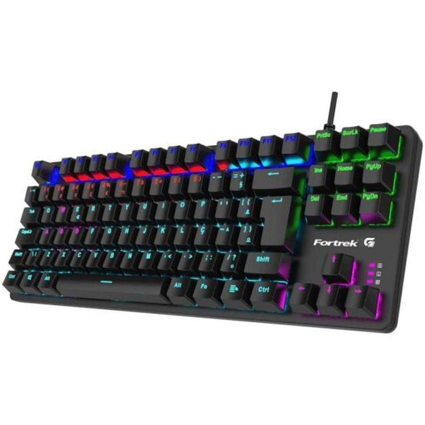 Teclado Gamer Mecânico Black Hawk Compact Fortrek - imagem 4