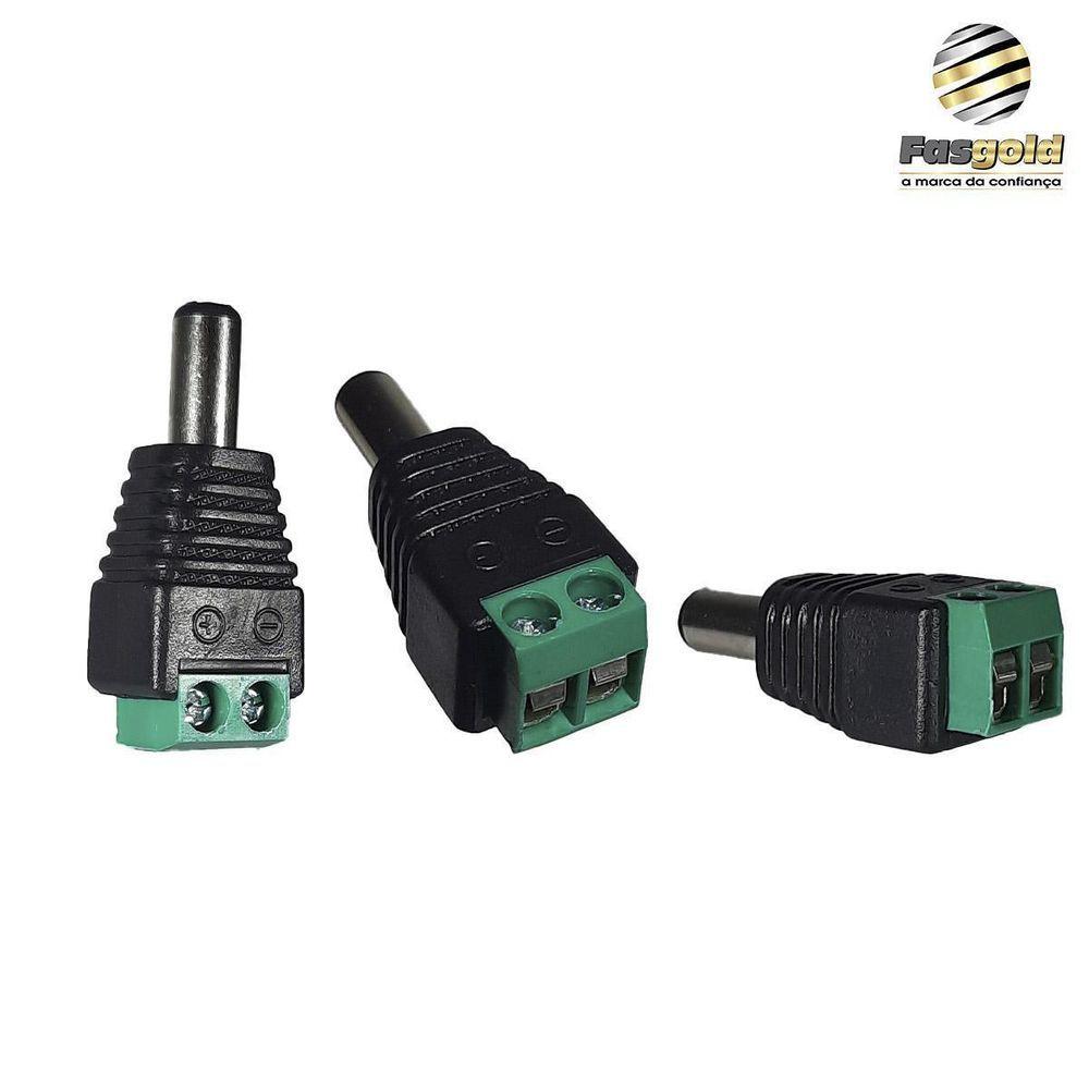 Conector Plug P4 Macho Com Borne Positivo E Negativo - Carrefour