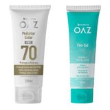 Kit Protetor Solar + Pós-sol Gel Oaz Eurofarma 120ml