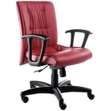 Cadeira Diretor Base Giratória Vicenza Vermelho