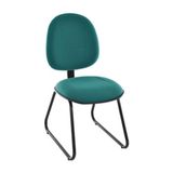 Cadeira Executiva Base Fixa Trapézio Linha Office Plus Verde