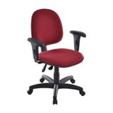 Cadeira Executiva com Braços Linha Office Vermelho
