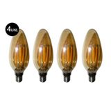 Lampadas De Led Kit 4 Multi Filamento Bivolt 30w