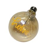 Lampada Led Home Vintage Mensagem 4w Branco Quente Comercio