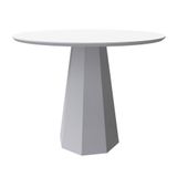 Mesa De Jantar Isis 1200x1200 Off White - New Ceval