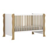 Berço Mini Cama Laís Branco Com Bétula Carolina Baby