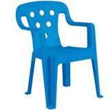 Cadeira Infantil De Plástico Mor, Azul