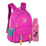 Mochila Escolar Luluca Kit Com Garrafa Térmica Adolescente