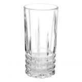 Jogo 6 Copo Long Drink Vidro Alto Relevo Bred 350 Ml - Mimo