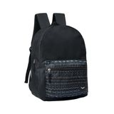 Mochila Escolar Juvenil Costas Preta Clássica Bolso Frontal Passeio Academia Trabalho Menina Menino