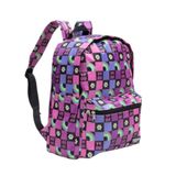 Mochila Escolar Fundamental Médio Faculdade Colegial Bolso Frontal Estampada Rosa Lilás Azul Yepp