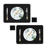 Jogo Americano Para Mesa De Jantar 40 Unidades + Apoio Copo
