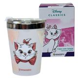 Copo Viagem Snap Em Inox 300ml Gatinha Marie Disney - Zc