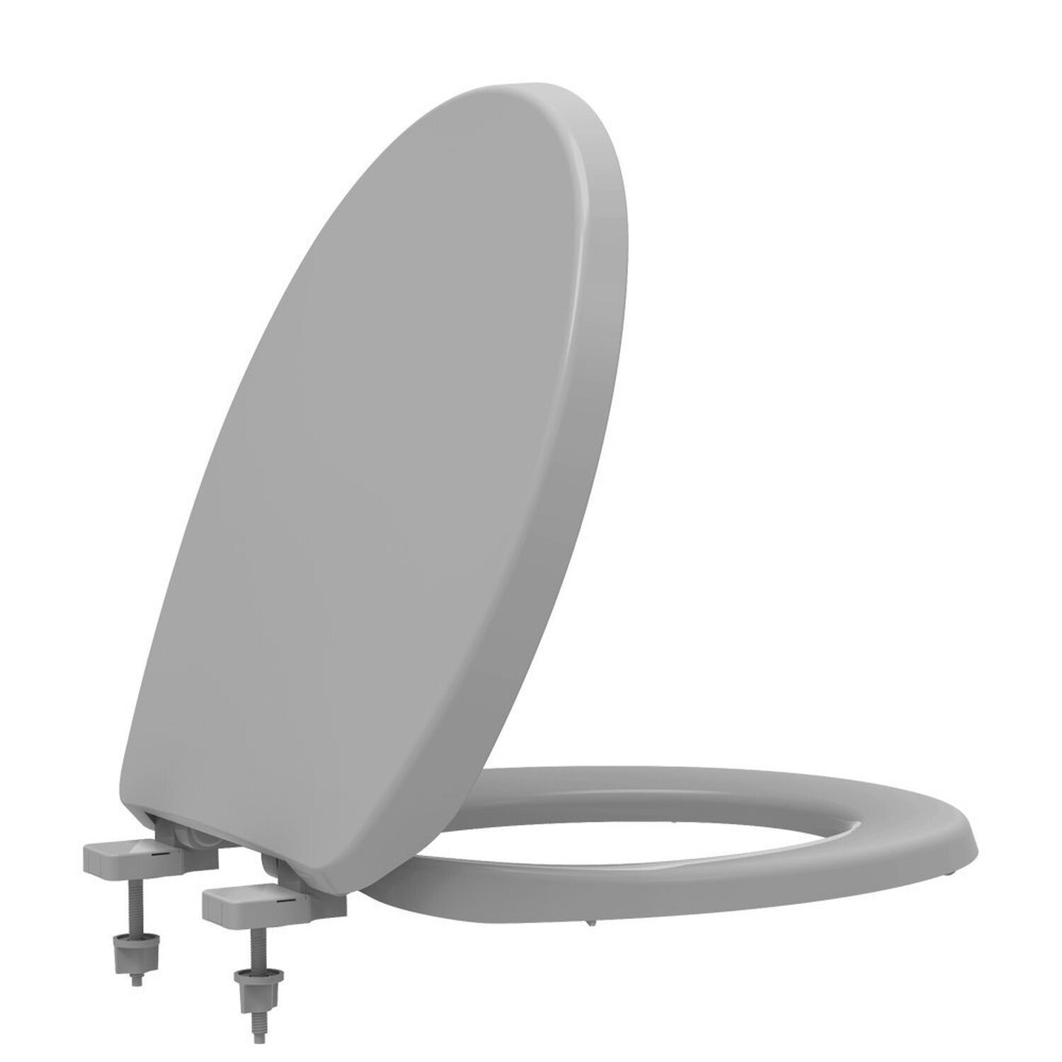 Assento Universal Solution Polipropileno Soft Close Tupan Cinza
