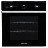 Forno De Embutir Elétrico 84 Litros Preto Com Convecção E Timer Touch Brastemp 220v