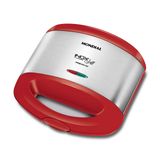 Sanduicheira Elétrica Vermelho/Inox Mondial 800W 220V