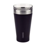 Copo Térmico Tramontina Exata Em Aço Inox Preto Com Tampa 550 Ml