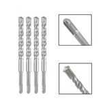 4 Brocas Sds Plus 18x400 Mm Aço Carbono Tungstênio Martelete
