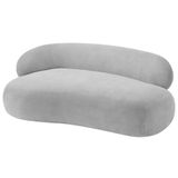 Divã Recamier Luxo Decorativo Canadá 180cm Lado Direito Linho - Amarena Móveis Cor Cinza Claro