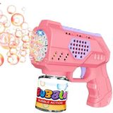 Brinquedo Máquina Lança Bolha Sabão Pistola Automática Luz