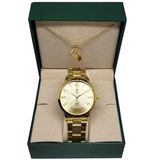 Relógio Feminino Tuguir Analógico Tg35103 Tg145 Dourado Com
